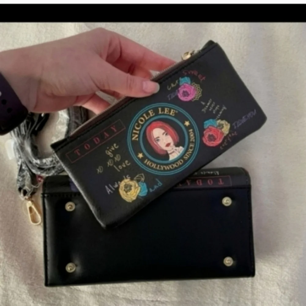 Nwt nicole lee crossbody wallet